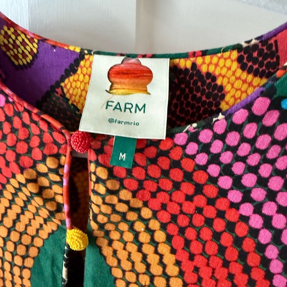 FARM Rio Multicolor Patchwork Midi Dress - Picture 8 of 8